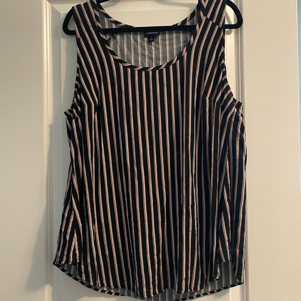Torrid striped blouse